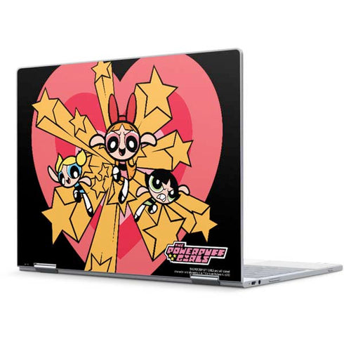 Cartoon Network Powerpuff Girls Gold Stars Pixelbook Skin